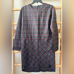 French Connection Red and Black Plaid Dress